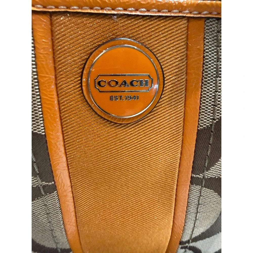 Vintage Coach Monogam Crossbody